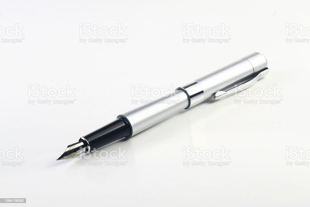 White feather pen